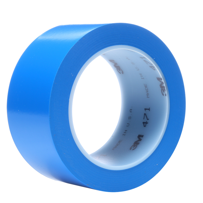 3M Weich-PVC-Klebeband 471, Blau, 50 mm x 33 m, 0.14 mm