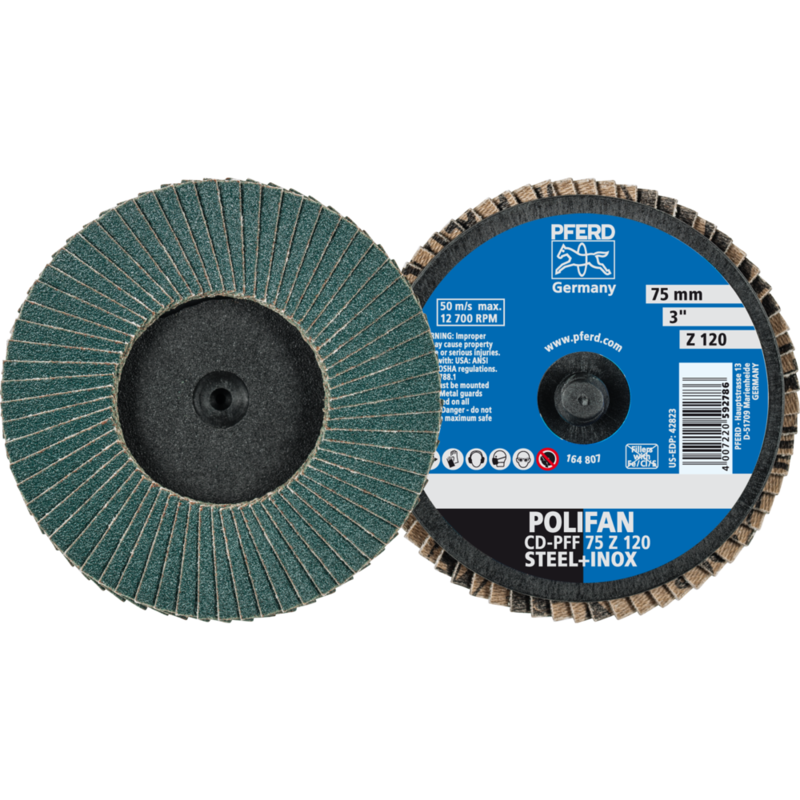 PFERD COMBIDISC-Schleifwerkzeuge CDR PFF 75 Z 120
