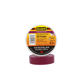 Scotch 35 Vinyl Elektro-Isolierband, Violett, 19 mm x 20 m, 0.18 mm