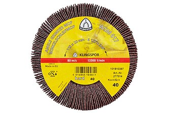 Klingspor - WSM 617 Schleifmopräder CS 310 XF, 115 x 20 mm Korn 40 Gewinde M 14