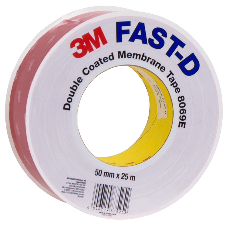 3M FAST-D Dichtband 8069E doppelseitig, 50 mm x 25 m, 0.41 mm