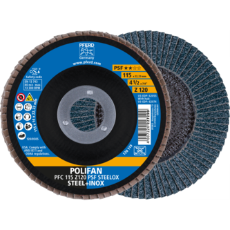 PFERD POLIFAN-Fächerscheiben PFC 115 Z 120 PSF STEELOX