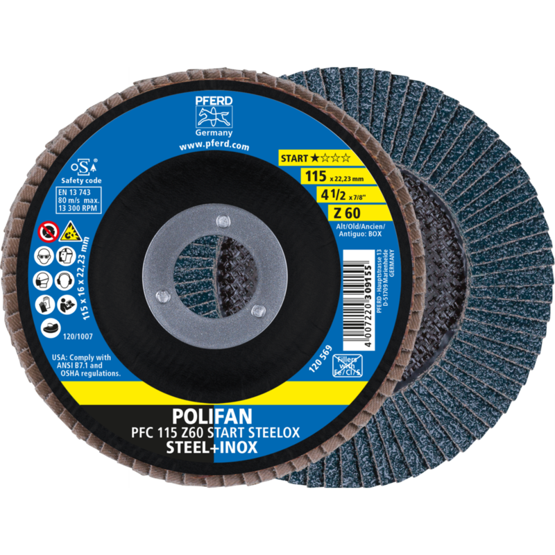 PFERD POLIFAN-Fächerscheiben PFC 115 Z 60 Z-START