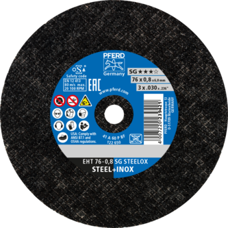 PFERD Trennscheiben EHT 76-0,8 SG STEELOX/6,0