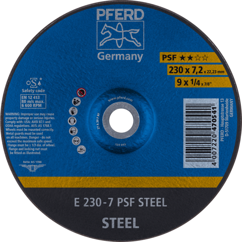 PFERD Schruppscheiben E 230-7 PSF STEEL