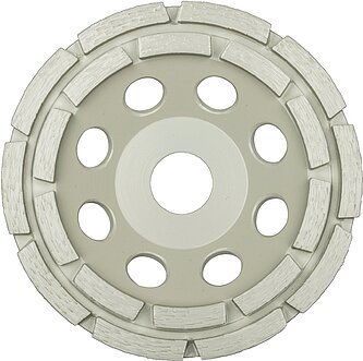 Klingspor - DS 600 A Diamantschleifteller, 180 x 7,8 x 22,23 mm 22 Segmente 7,8 x 5,3 mm, 2-Reihig