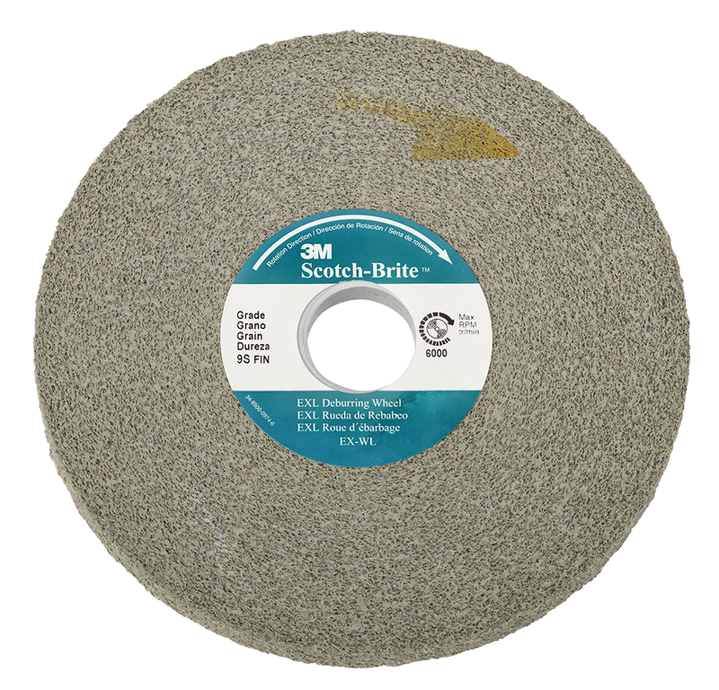 Scotch-Brite EXL Entgratungs-Kompaktscheibe XL-WL, 304 mm x 25,4 mm x 127 mm, 8S FIN