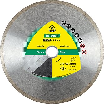 Klingspor - DT 300 F Diamanttrennscheibe, 180 x 1,6 x 22,23 mm 1,6 x 7 mm, geschlossener Rand