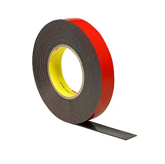 3M Acrylic Plus doppelseitiges Klebeband EX4011F, Schwarz, 1.1 mm, 6 mm x 50 m