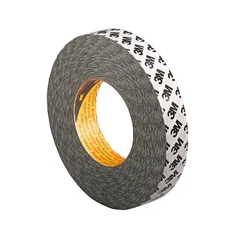 3M Doppelseitiges Klebeband mit Papiervlies-Träger 9086, Weiß, 9 mm x 50 m, 0.19 mm