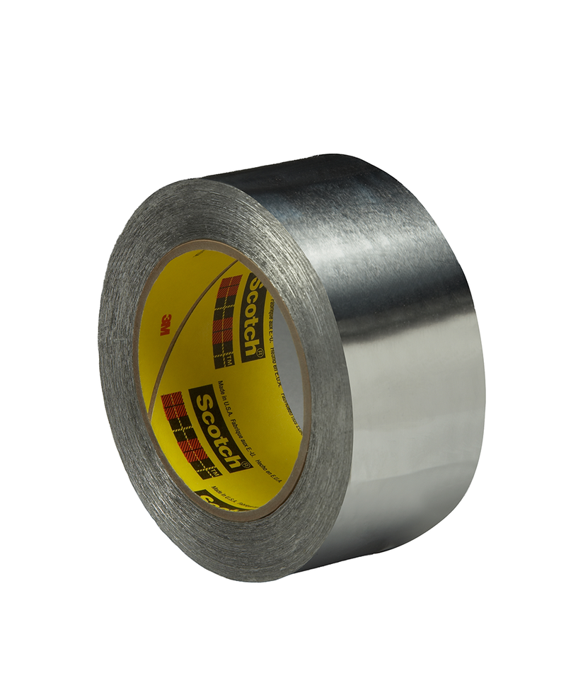 3M Aluminiumklebeband 433L, Silber, mit Liner, 25 mm x 55 m, 0.09 mm, Restricted
