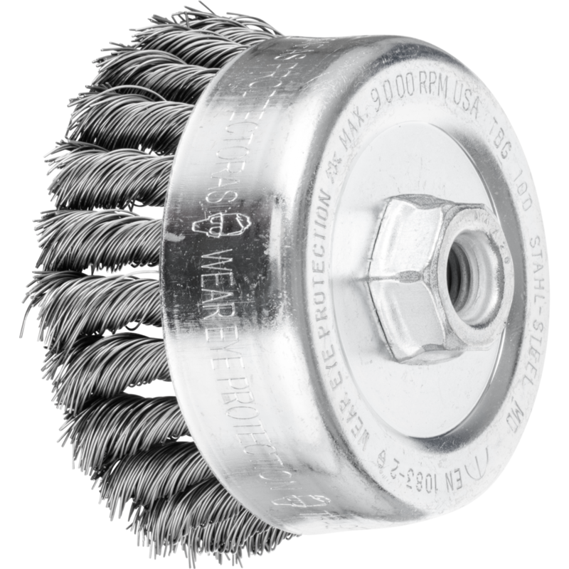 PFERD Topfbürsten mit Gewinde POS TBG 100/M14 ST 0,50