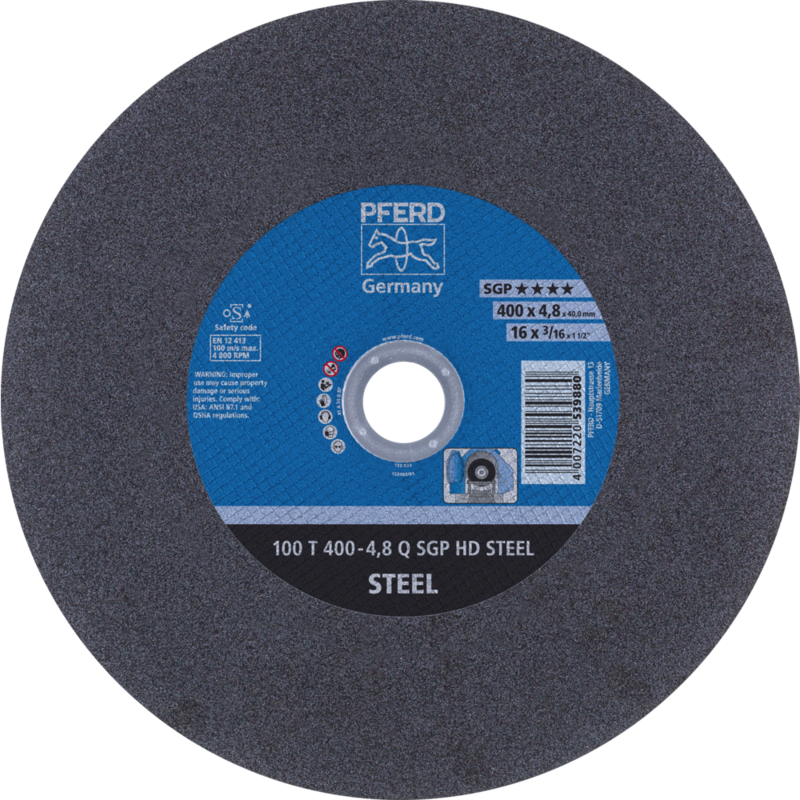 PFERD HEAVY DUTY SGP bis ? 2000 mm 100 T 400-4,8 Q SGP HD STEEL/40,0