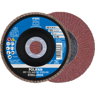 PFERD POLIFAN-Fächerscheiben PFF 125 A 40 SG STEELOX