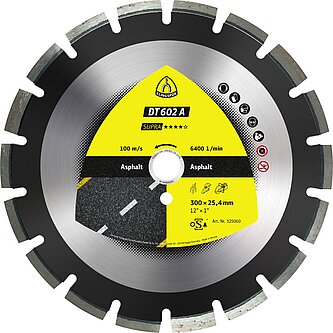 Klingspor - DT 602 A Diamanttrennscheibe, 350 x 3,2 x 25,4 mm 21 Segmente 40 x 3,2 x 10 mm, Weitverzahnt