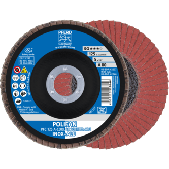PFERD POLIFAN-Fächerscheiben PFC 125 A-COOL 80 SG INOX+ALU