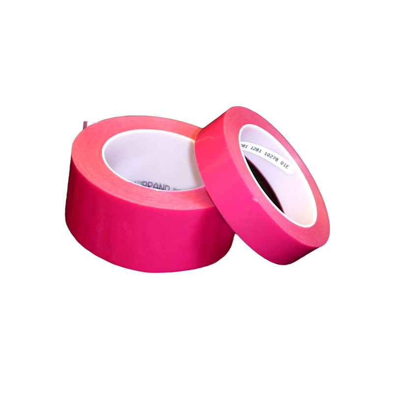 3M 1280 Hochtemperatur-Polyester-Klebeband, Rot, 50,8 mm x 66 m, 91,4 µm