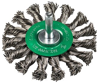 Klingspor - BRS 600 Z Schaftrundbürste gezopft Anzahl Reihen 1, 75 x 12 x 6 mm 0,5 Edelstahl