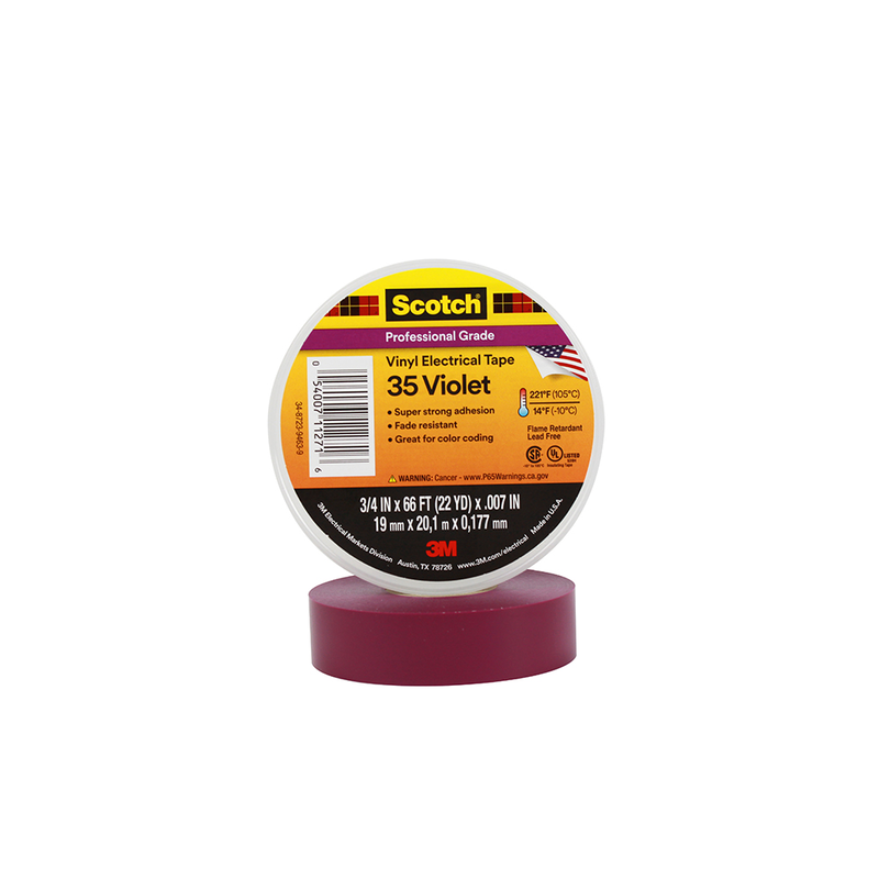 Scotch 35 Vinyl Elektro-Isolierband, Violett, 19 mm x 20 m, 0.18 mm