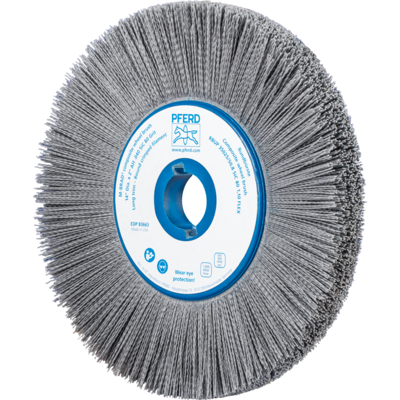 PFERD Bürsten mit Plastikkörper RBUP 35025/50,8 SiC 80 1,10 FLEX