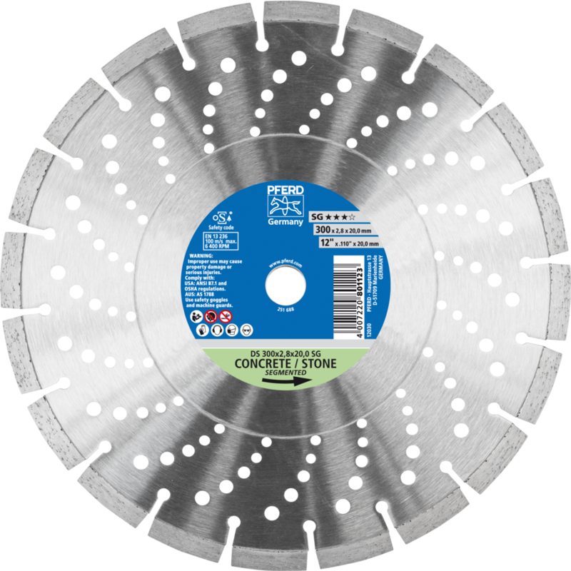 PFERD Diamantwerkzeuge für die Bauindustrie DS 300 x 2,8 x 20,0 SG