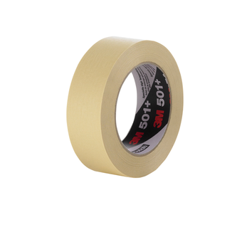 3M Industrie-Abdeckband für hohe Temperaturen 501E, Beige, 100 mm x 50 m, 0.150 mm