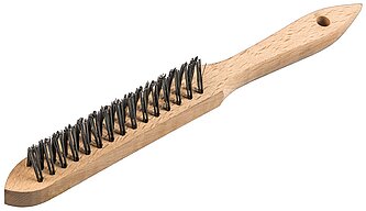 Klingspor - BHK 600 Kehlnahtbürste Anzahl Reihen 3, 125 x 25 x 290 mm Holzgriff 0,35 Stahl