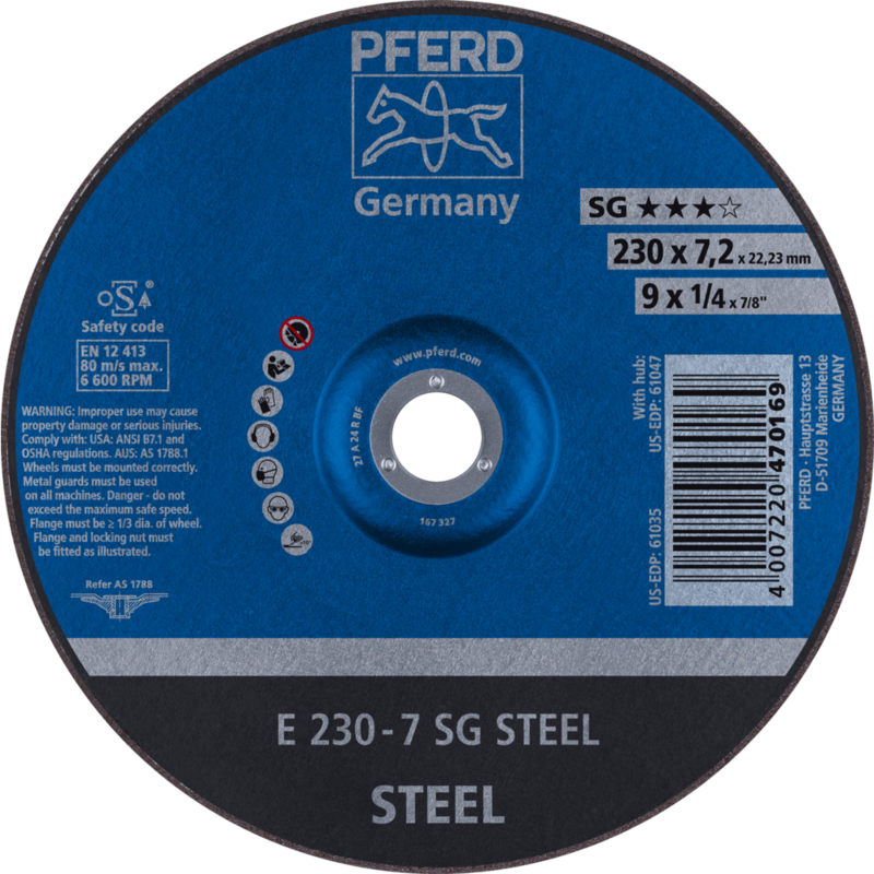 PFERD Schruppscheiben E 230-7 SG STEEL