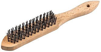 Klingspor - BH 600 Handbürste Standard Anzahl Reihen 2, 125 x 25 x 290 mm Holzgriff 0,35 Stahl