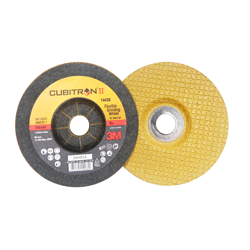 3M Cubitron II Flex Grind Schruppscheibe, T27, 36+, 100mm x 3mm x 16mm