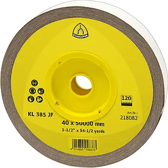 Klingspor - KL 385 JF Schleifrolle, 40 x 50000 mm Korn 120