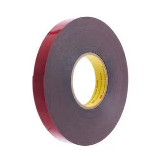 3M Acrylic Foam doppelseitiges Klebeband GTE6212F, Grau, 1.2 mm, 6 mm x 66 m
