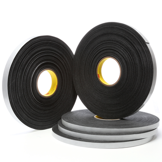 3M Einseitiges Vinyl-Schaumstoff-Klebeband 4516, Schwarz, 9 mm x 33 m, 1.6 mm