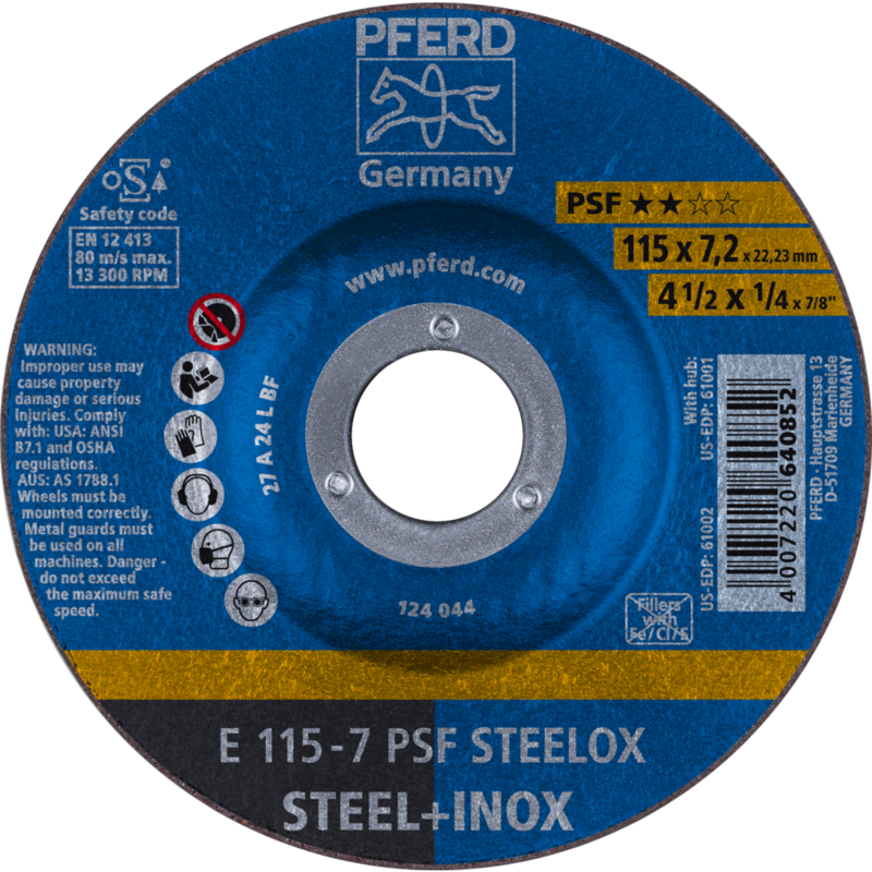 PFERD Schruppscheiben E 115-7 PSF STEELOX