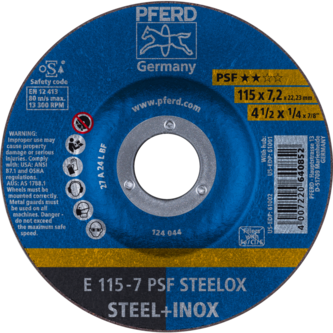 PFERD Schruppscheiben E 115-7 PSF STEELOX