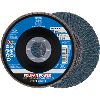 PFERD POLIFAN-Fächerscheiben PFF 115 Z50 SG POWER STEELOX