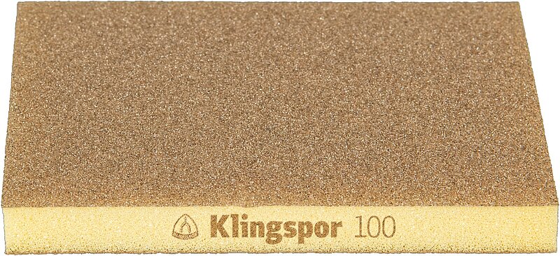Klingspor - SW 501 TR Schleifschwämme, Korund Korn 100 96 x 123 x 12,5 mm