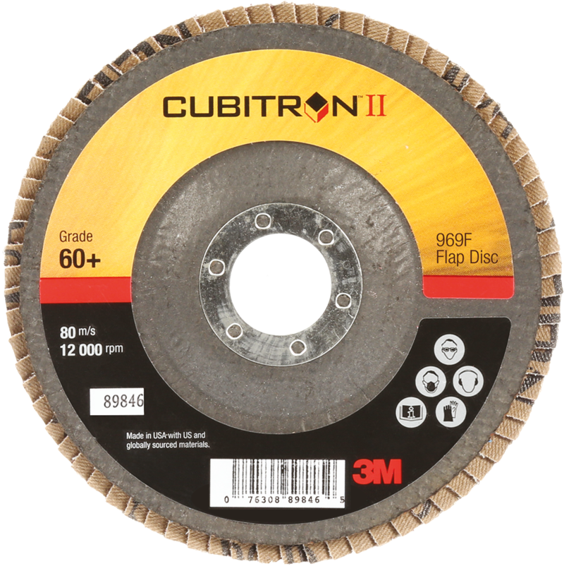 3M Cubitron II Fächerscheibe 969F, 180 mm x 22 mm, 80+, konisch