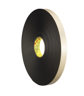 3M Doppelseitiges Polyethylenschaum-Klebeband 4492, Schwarz, 305 mm x 132 m, 0.8 mm
