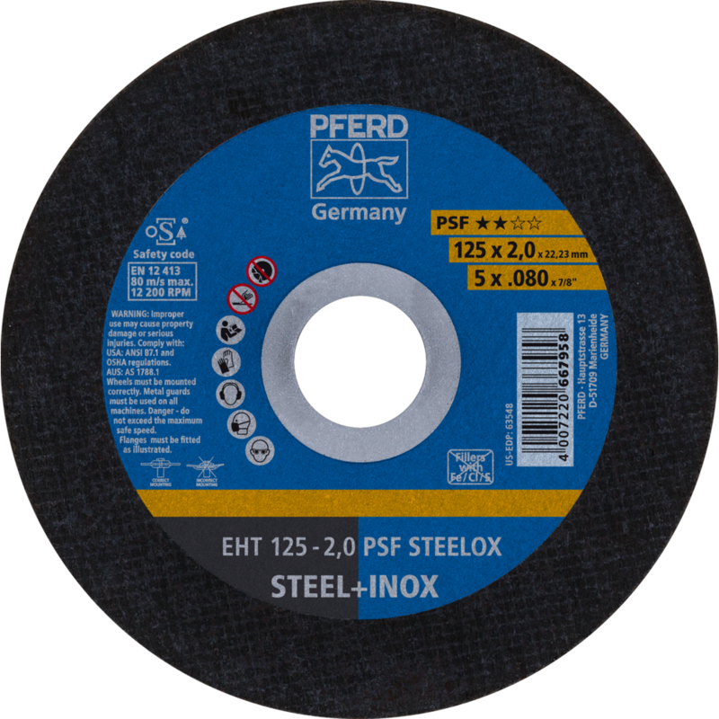 PFERD Trennscheiben EHT 125-2,0 PSF STEELOX