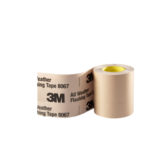 3M Flexibles Dehnbares Dichtband mit geteiltem Schutzpapier 8067E FAST-F, Braun, 200 mm x 25 m, 0.25 mm, 50/50 Split
