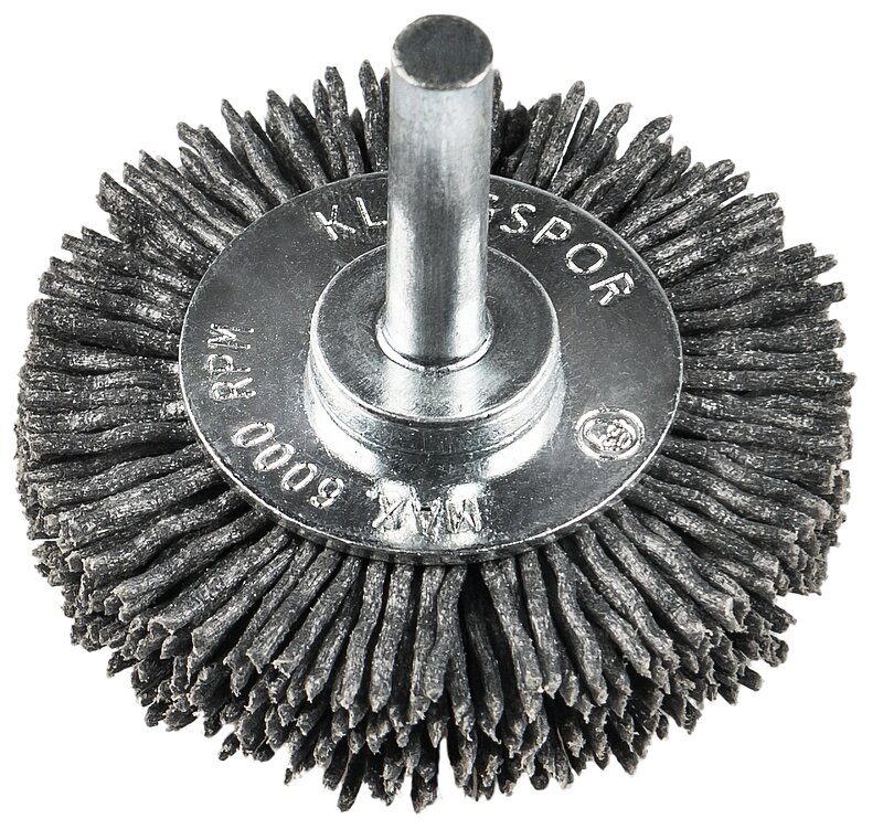 Klingspor - BRS 600 P Schaftrundbürste 600 P, 50 x 9 x 6 mm Polyamid SIC Korn 320