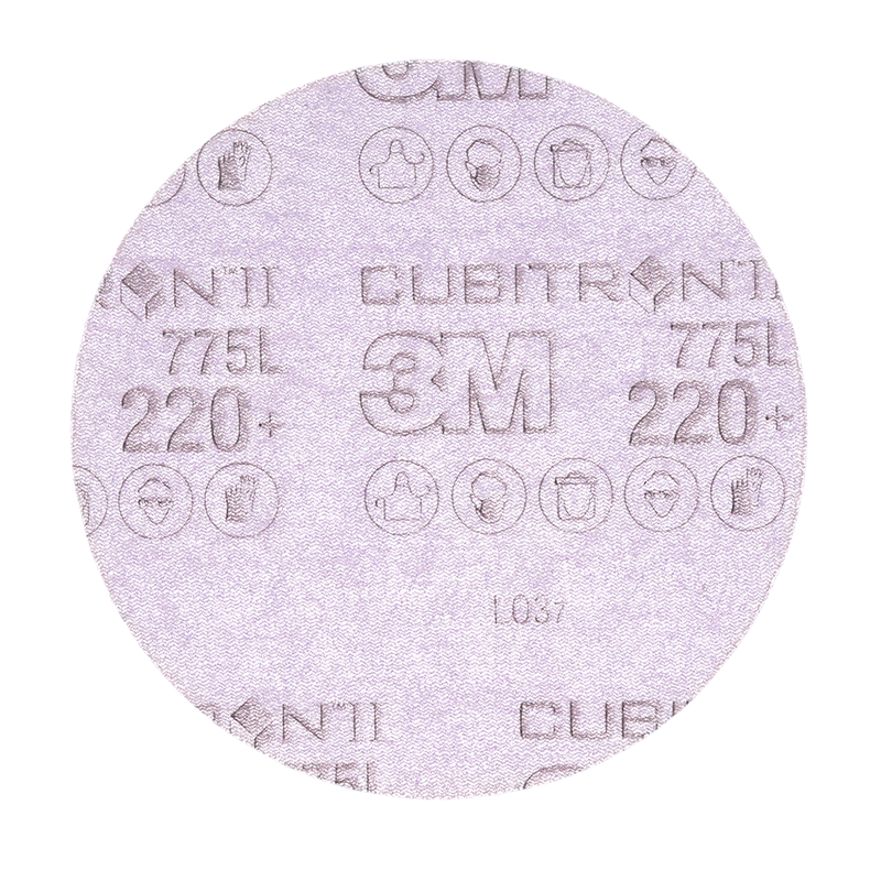 3M Cubitron II Hookit Filmscheibe 775L, 150 mm, 220+, ungelocht