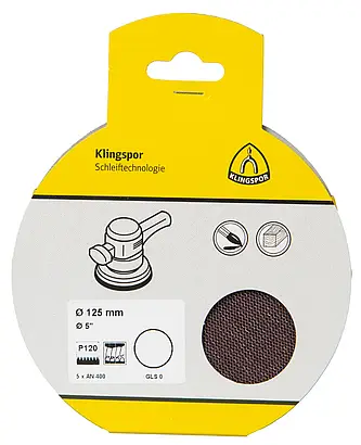 Klingspor - AN 400 Gitterscheibe, Korn 320 125 mm, SB-verpackt im Reiter