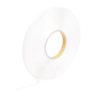 3M Doppelseitiges PE-Schaumstoff-Klebeband 4614F, Transparent, 12 mm x 33 m, 0.8 mm