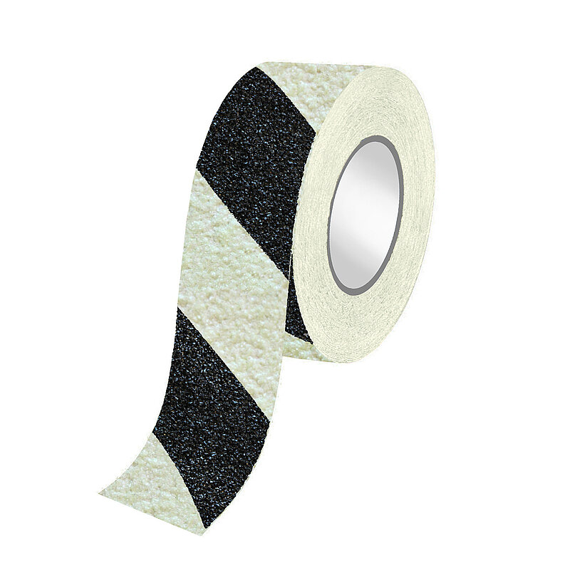 Capra Grip I - Universal - Antirutschband nachleuchtend gestreift - 50 mm x 18,3 m