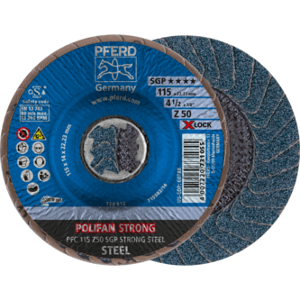 PFERD POLIFAN-Fächerscheiben PFC 115 Z 50 SGP STRONG STEEL/X-LOCK