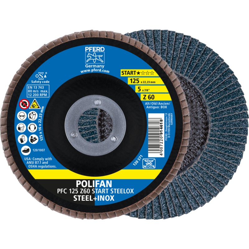PFERD POLIFAN-Fächerscheiben PFC 125 Z 60 Z-START