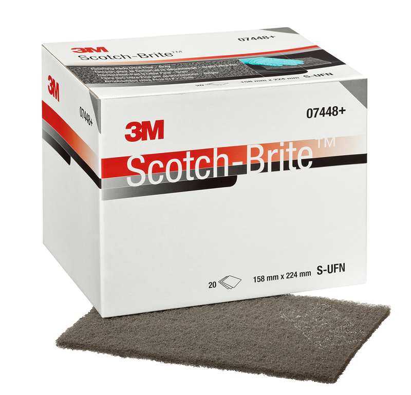 Scotch-Brite Handpad 7448 PRO, grau, 158 mm x 224 mm, S UFN (Palette)
