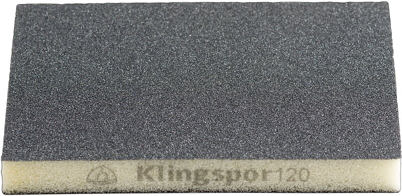 Klingspor - SW 502 Schleifschwämme, Siliziumkarbid Korn 120 96 x 123 x 12,5 mm